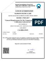 Hariom NABL Certificate