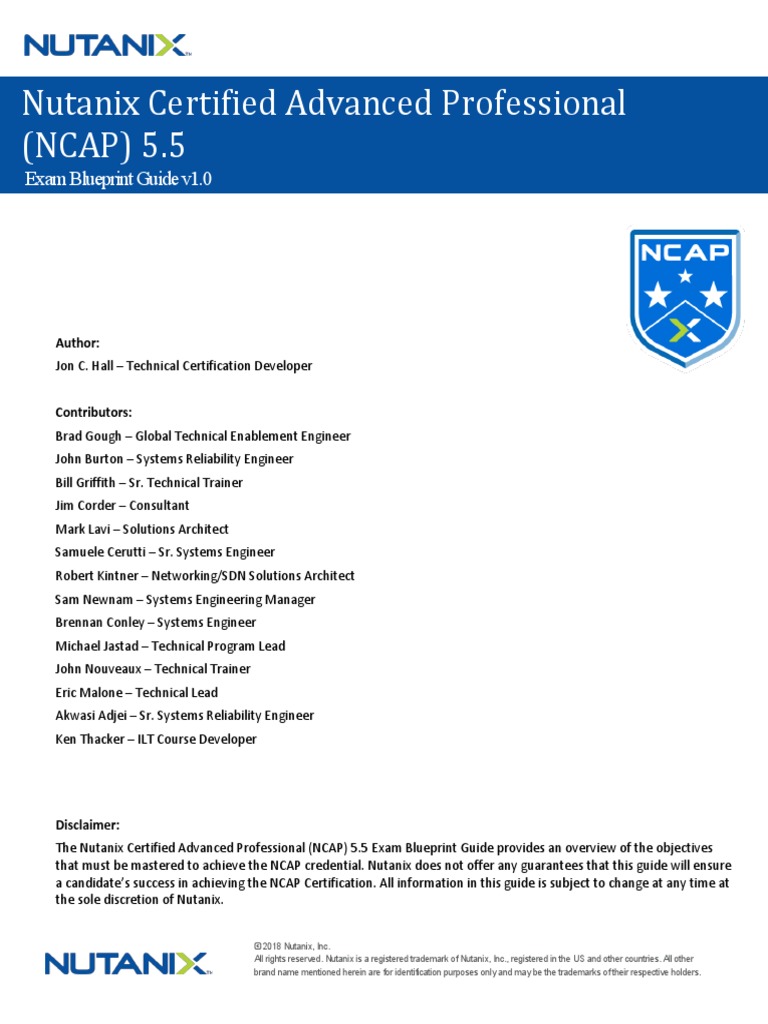 NCP-MCA Probesfragen