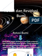 Rotasi Dan Revolusi Bumi