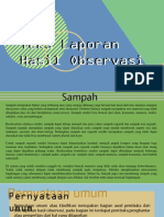 Teks Laporan Hasil Observasi Sampah