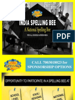 India Spelling Bee Sponsorship Proposal