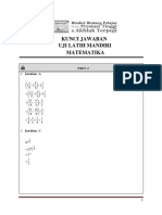 Kunci Jawaban Uji Latih Mandiri Matematika