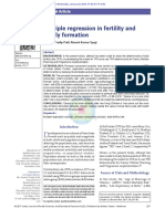 Multiple Regression in Fertility and Family Format