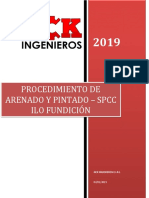 Procedimiento de arenado y pintado SPCC