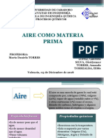 AIRE COMO MATERIA PRIMA Diapositivas