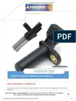 Que es y como funciona el sensor CKP o de cigüeñal
