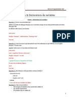 2.0.3 VBA - TP Instructions Déclarations de Variables - Correction