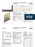 Kingspan Trapezoidal Wall Panel KS1000RW Datasheet AU EN