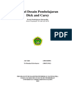 Desain Pembelajaran Dick & Carey (Kelompok 1)