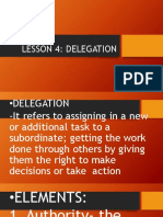 Lesson 4 Delegation