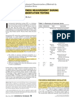 Continous Stiffness Measurement During Instrumemented Indentation Testing