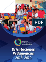 Orientaciones Pedagogicas 2018-2019