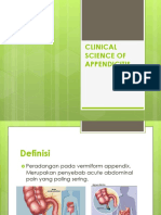 Clinical Science of Appendicitis