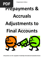 11 Igcse - Accounting - Prepayments - Accruals - Unlocked PDF