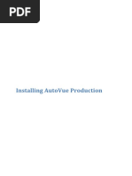 Installing AutoVue Production