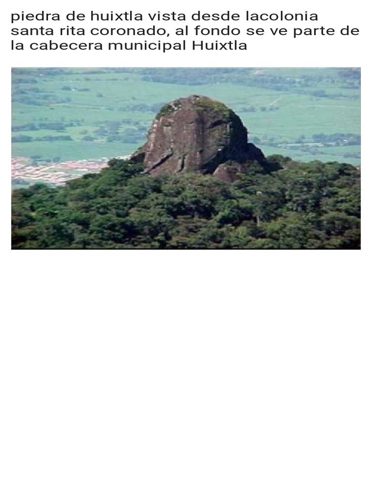 Vista de la Piedra de Huixtla | PDF