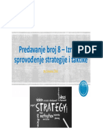 Predavanje Broj 8 - Izrada I Sprovođenje Strategije