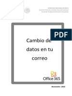 CAMBIO DATOS CORREO 2018