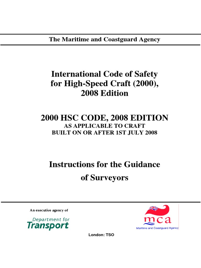 Msis34 HSC Code 2000 2008 Itos Rev1.01-Full-2 PDF | PDF | Safety | Ships