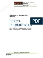 Memoria Descriptiva para Licencia de Construcción de Cerco Perimétrico