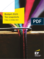 EY Tax Snapshots of Budget 2020