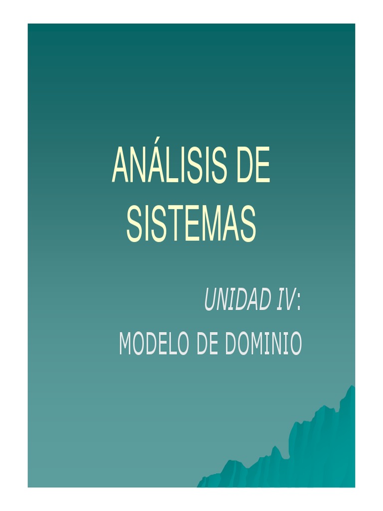 Unidad 4.2 - Modelo Dominio | PDF | Objeto (informática) | Informática