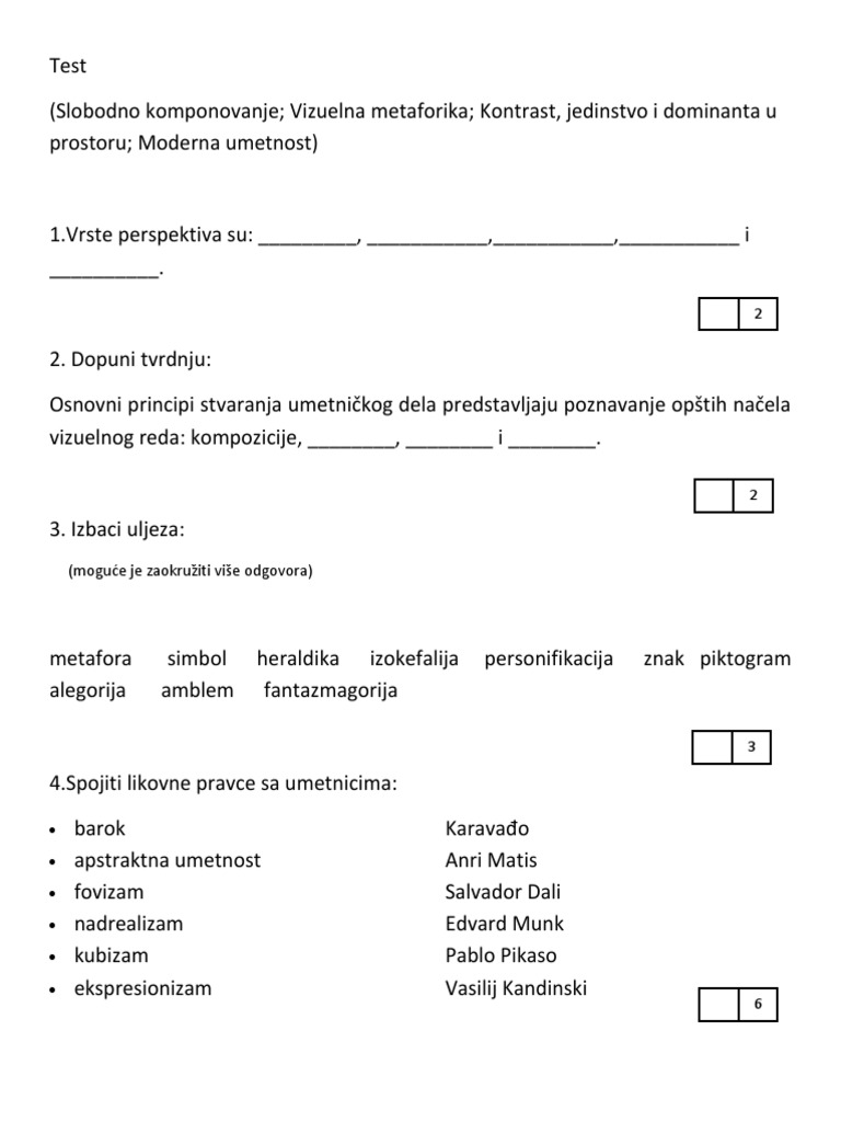 Test Psihologija | PDF