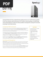 Synology DS119j Data Sheet Enu