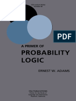 ADAMS - A Primer of Probability Logic PDF