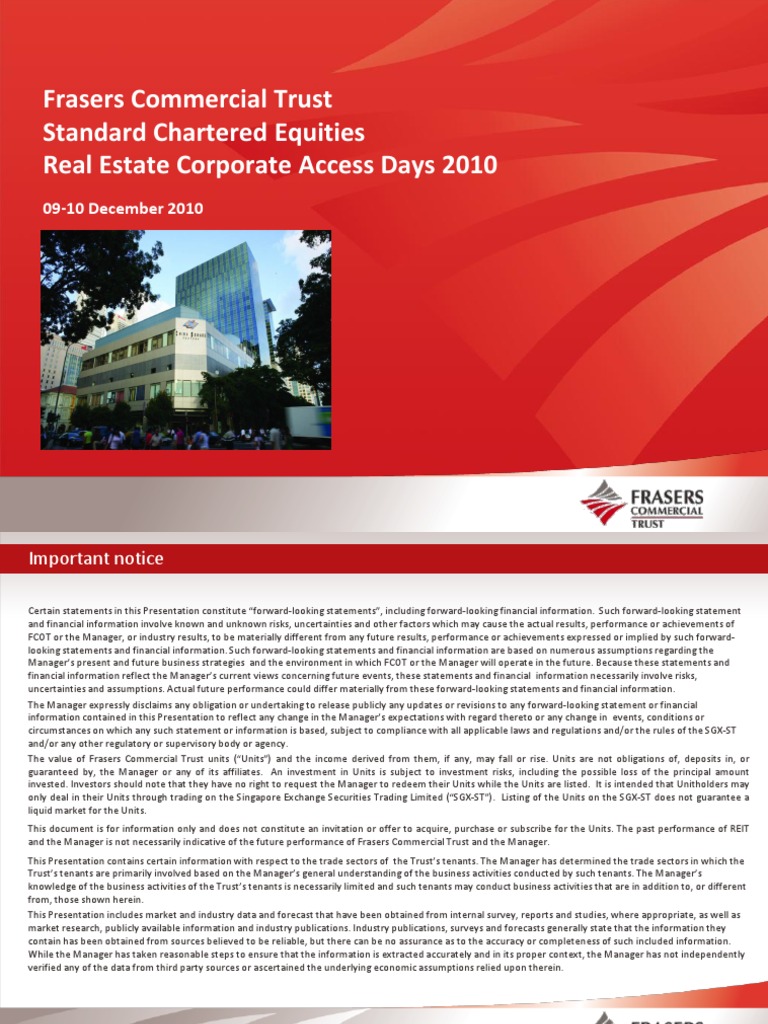 Frasers Commercial Trust Standard Chartered Equities Real Estate
