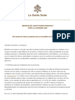 Mensaje Cuaresma 2020 PDF