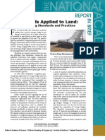 Biosolids Applied To Land, Report in Brief