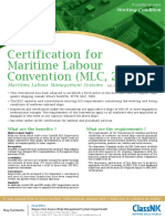 Certification for MLC 2006