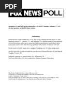 Fox News Poll: February 23-26, 2020 