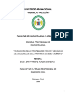 EVALUACIÓN DE LAS PROPIEDADES FÍSICAS Y MECÁNICAS DE LOS LADRILLOS EN LA PROVINCIA DE AMBO-HUÁNUCO