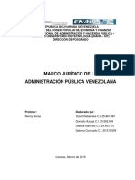 Marco Jurídico de La Administración Pública Venezolana