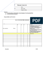 SOP Drum Checking For Reducing Bunch of Yarn PDF