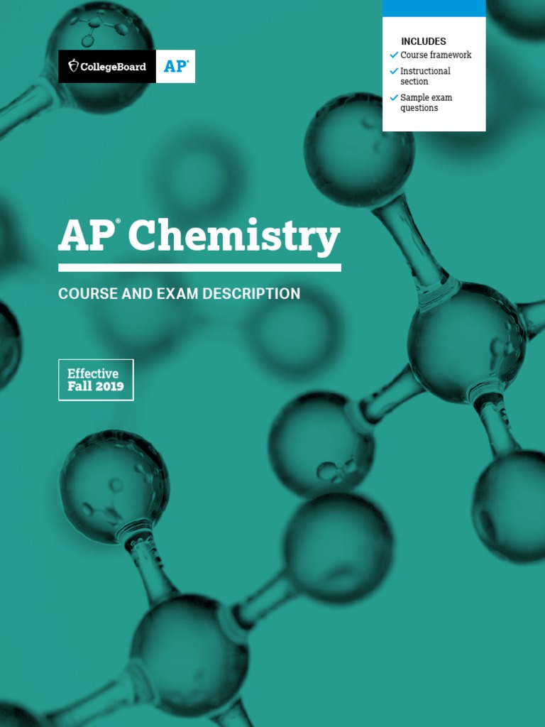 Ap Chemistry Course and Exam Description PDF PDF Advanced Placement