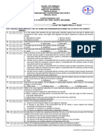 Grade 10 Third Grading Examination in Science