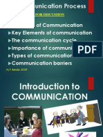 The Communication Process: Understanding Key Elements and Barriers