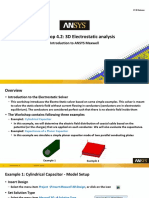 Maxwell Intro 17.0 SP WS4.2 Workshop Instructions Electrostatic 3D