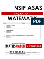 (Dwibahasa) Modul Latihan Asas Matematik Tingkatan 1