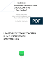 Faktor Penyebab Kecacatan