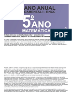 Planejamento Anual de Matemática 5 Ano Do Fundamental de Acordo Com A BNCC 2020