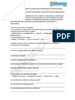 Formulario de Preguntas Abierta y Cerradas Dentro Del Departamento de Mantenimiento