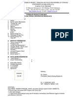 Formulir Biodata S01 A