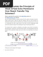 Weak Infeed-Echo Protection Line