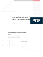 Informe de Pre-Producción y Grabación-Miguel Garcia