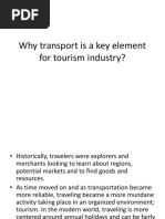 Why Transport Is A Key Element For Tourism