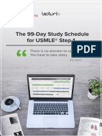 99 Day Study Schedule For USMLE Step 1